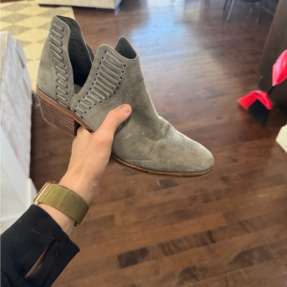 Vince Camuto Gray Ankle Boots